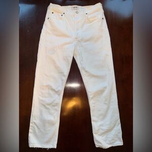 Agolde White Denim Pants